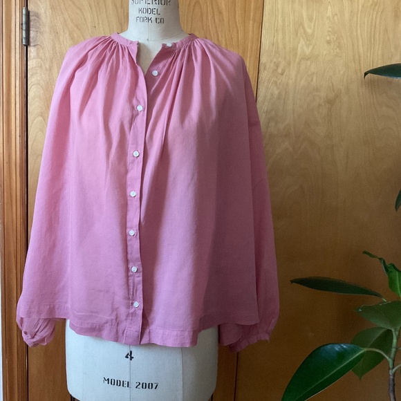 Doen Tops - Doen Jane blouse in rose pink color size small